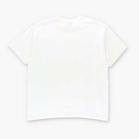 NIKE Embroidered Swoosh Logo Classic Black & White Tee (S-M)