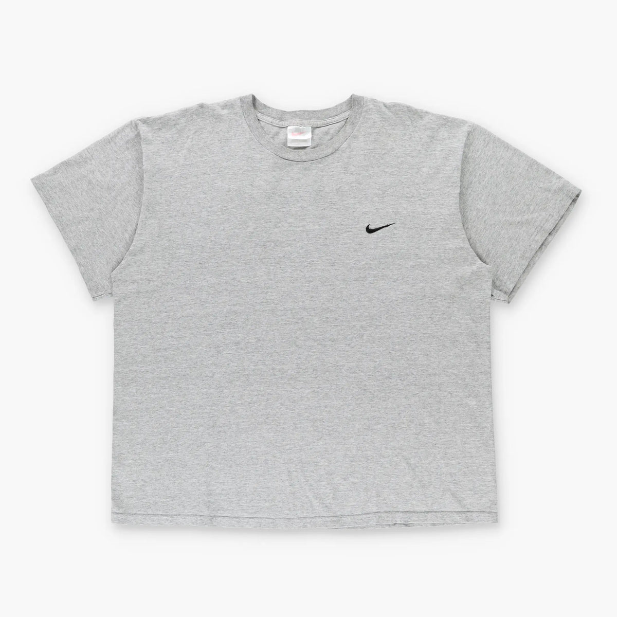 NIKE Heather Grey & Black Embroidered Logo Tee USA Made (XL-XXL) Vintage Sole Melbourne