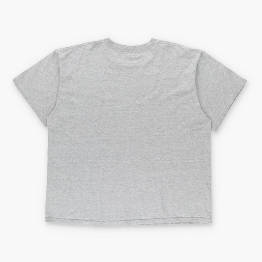 NIKE Heather Grey & Black Embroidered Logo Tee USA Made (XL-XXL)