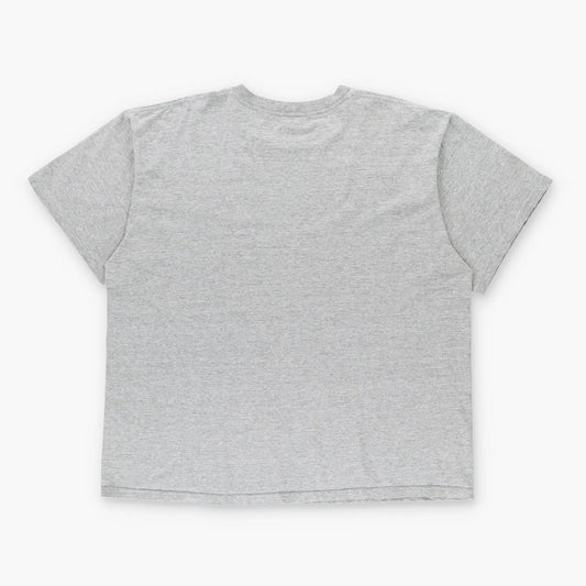 NIKE Heather Grey & Black Embroidered Logo Tee USA Made (XL-XXL) Vintage Sole Melbourne