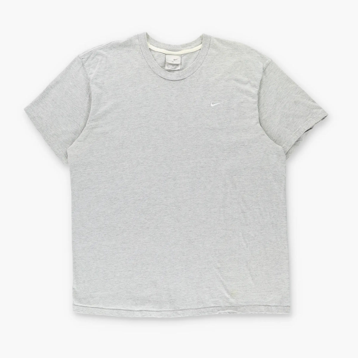 NIKE Classic Grey & White Embroidered Swoosh Logo Tee (XL-XXL) Vintage Sole Melbourne