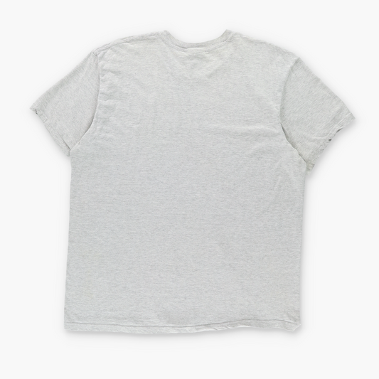 NIKE Classic Grey & White Embroidered Swoosh Logo Tee (XL-XXL)