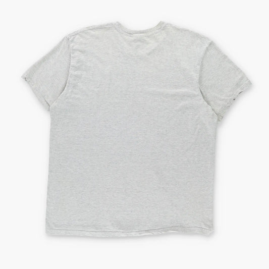 NIKE Classic Grey & White Embroidered Swoosh Logo Tee (XL-XXL) Vintage Sole Melbourne