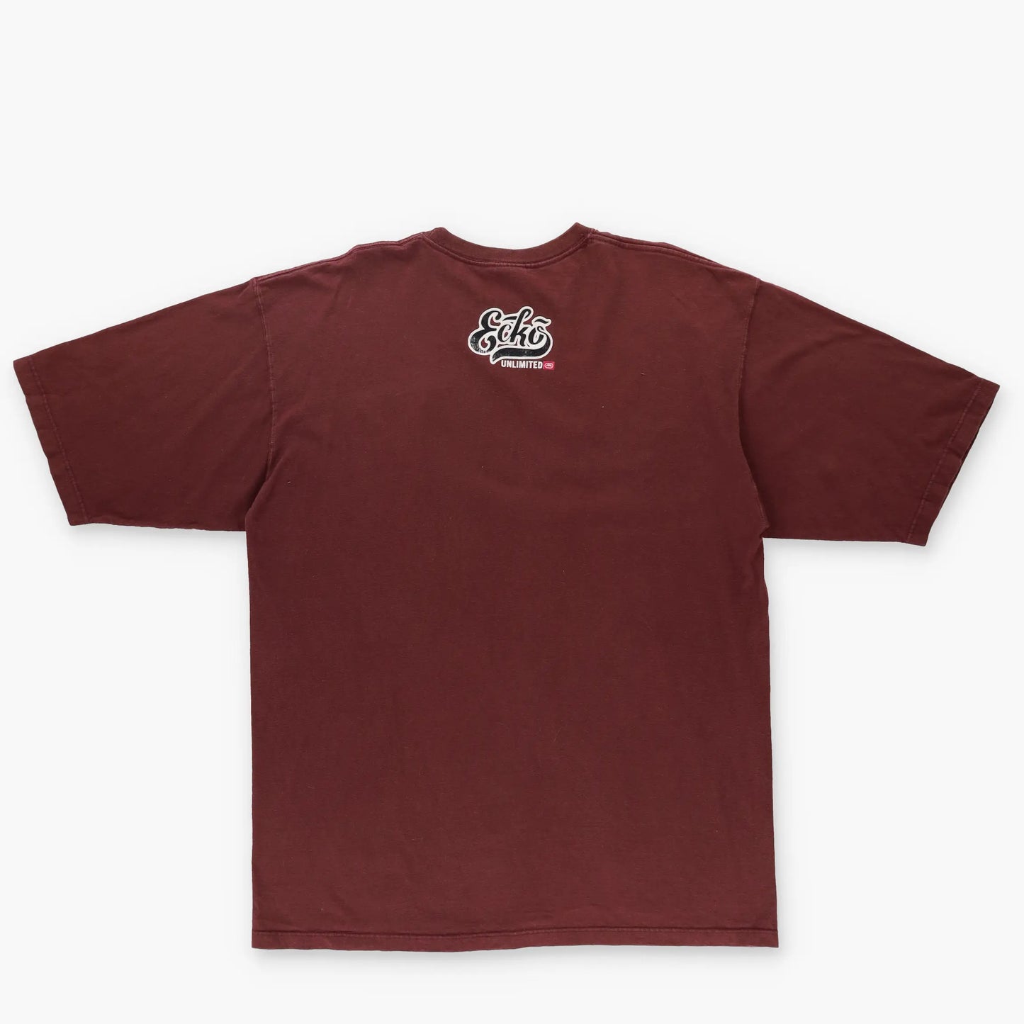 ECKO UNLIMITED Rubber Print Logo Brown Oversized T-Shirt (XL-XXL) Vintage Sole Melbourne
