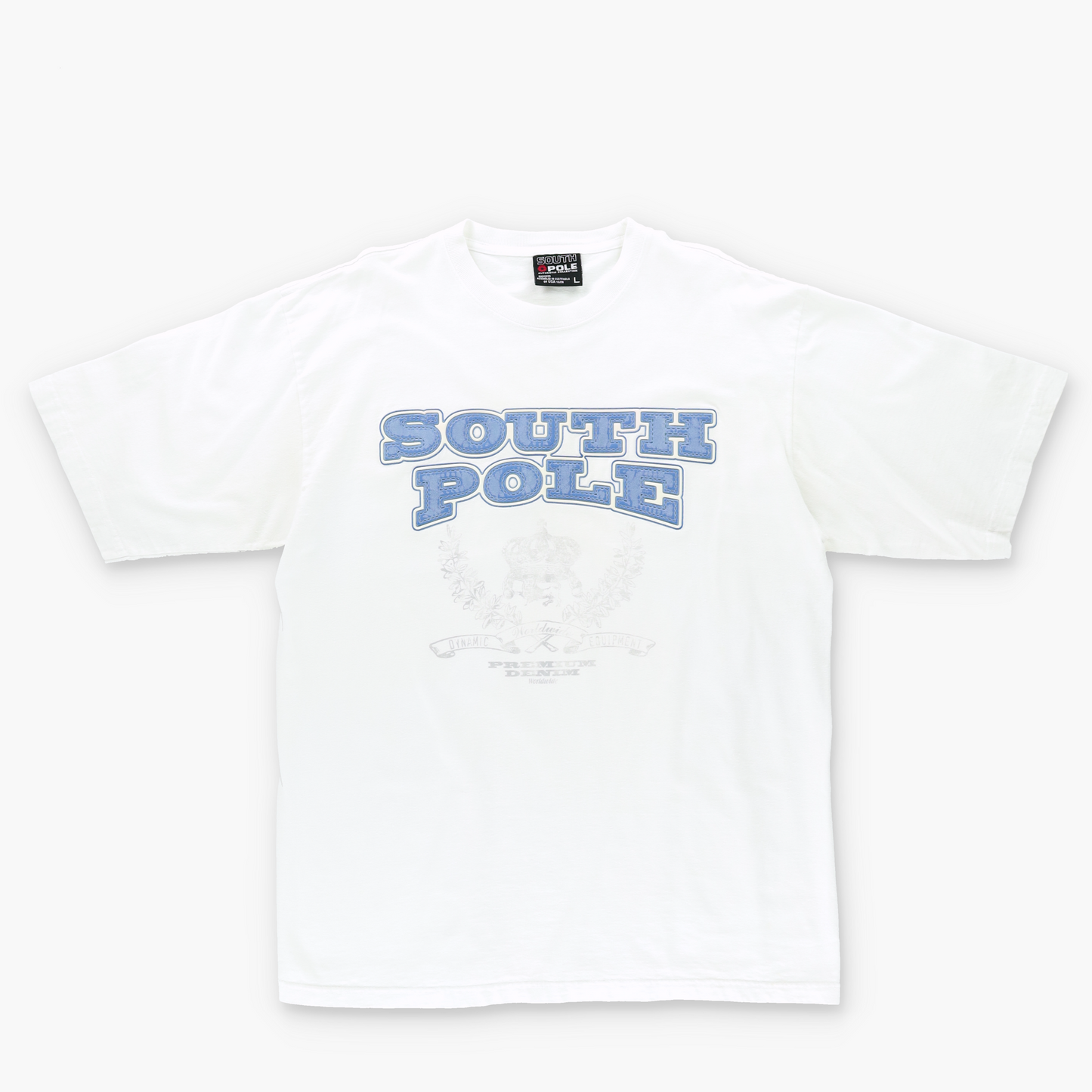 SOUTHPOLE Embroidered Spell Out Logo Y2K Oversized T-Shirt (XL-XXL)