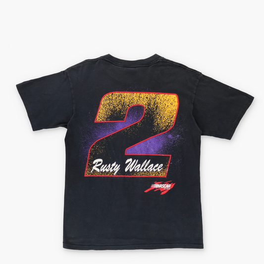 NASCAR Rusty Wallace #2 'Track Attack' Single Stitch T-Shirt (S-M)