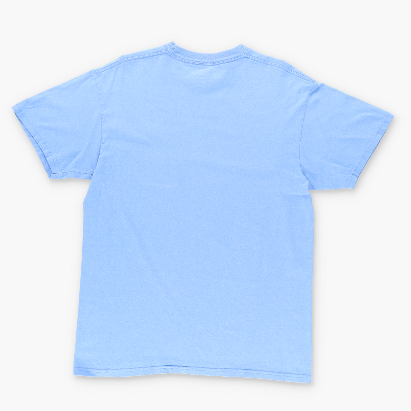 NIKE Embroidered Spell Out Logo Swoosh Blue T-Shirt (M)
