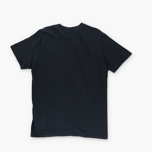NIKE Embroidered Swoosh Black 100% Cotton T-Shirt (L)