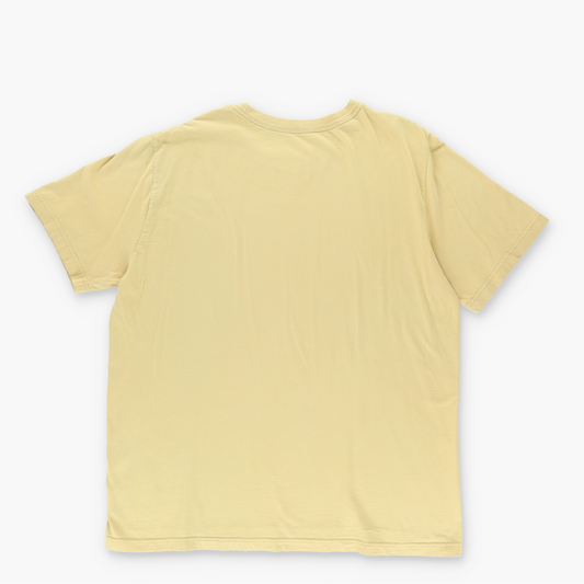 NIKE Embroidered Swoosh Mustard Yellow T-Shirt (XL)