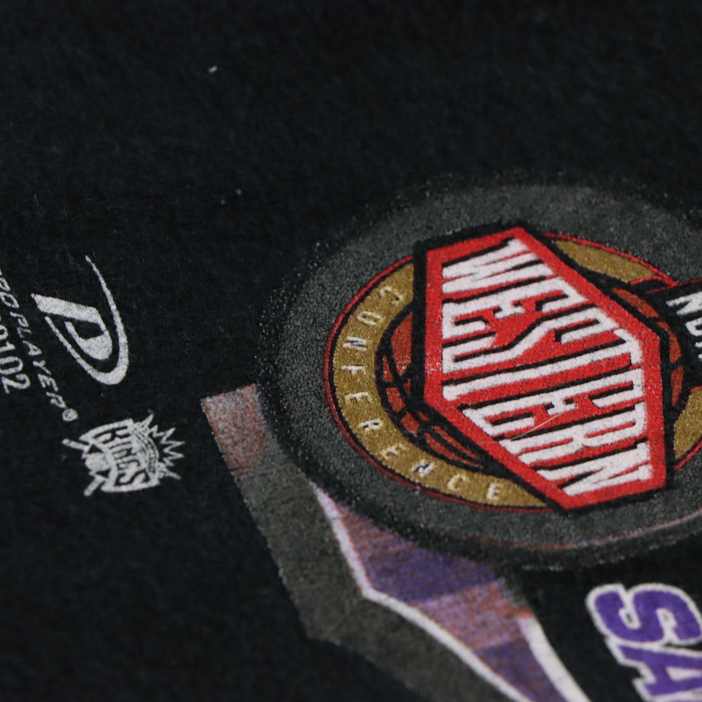 1999 SACRAMENTO KINGS NBA Play Offs Black Basketball Tee (L-XL)