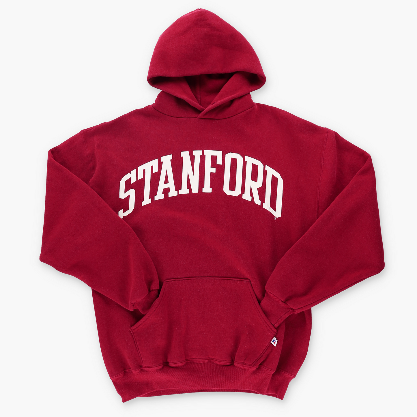 STANFORD Varsity Pull Over Red & White 50/50 USA Made Sweatshirt (XL)