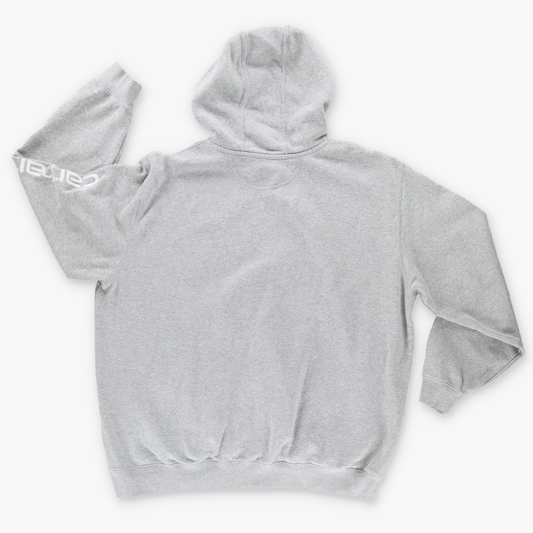 CARHARTT K288 'Original Fit' Spell Out Logo Grey Hoodie Sweatshirt (XXL)