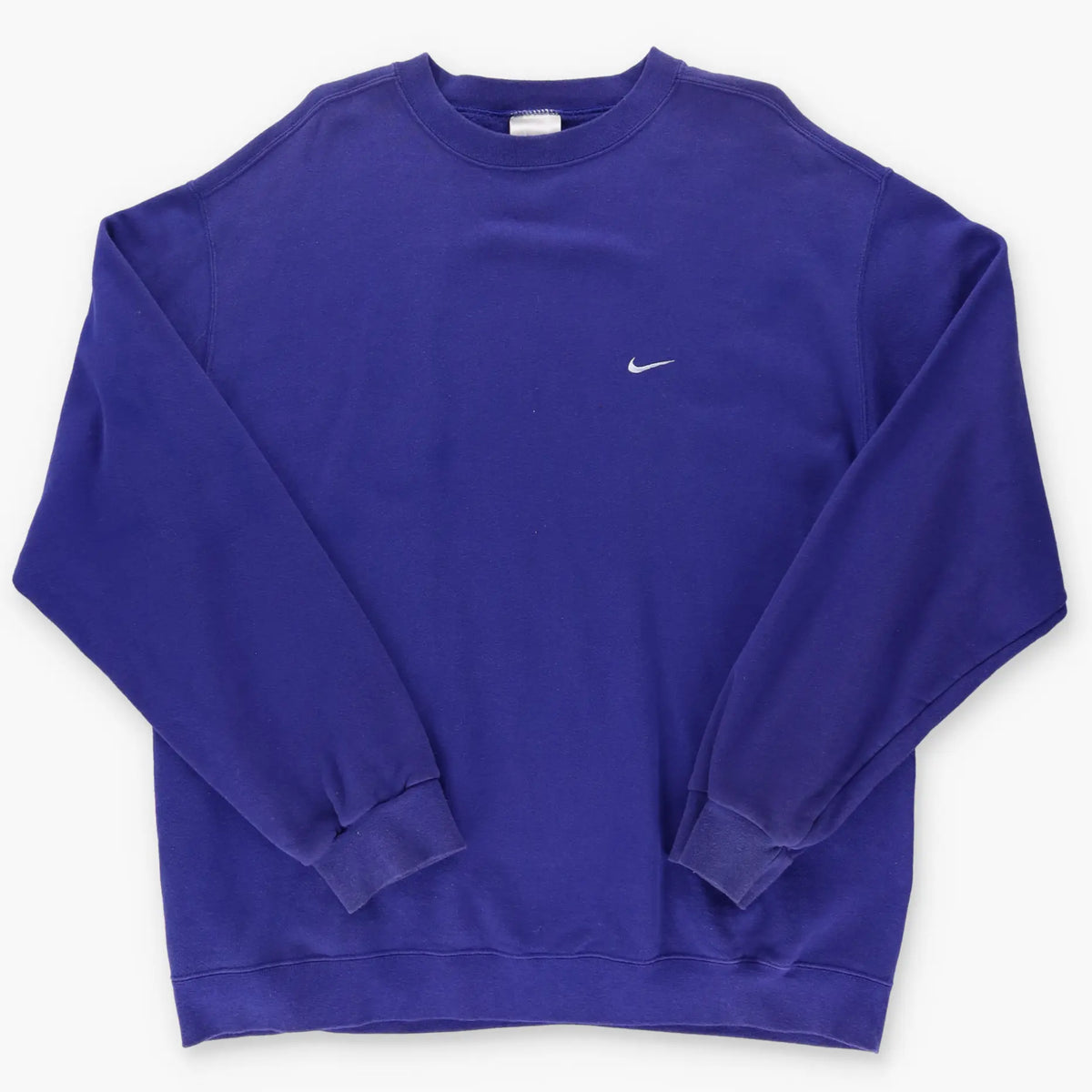 NIKE Embroidered Swoosh Logo Purple & White Sweatshirt (XL) Vintage Sole Melbourne