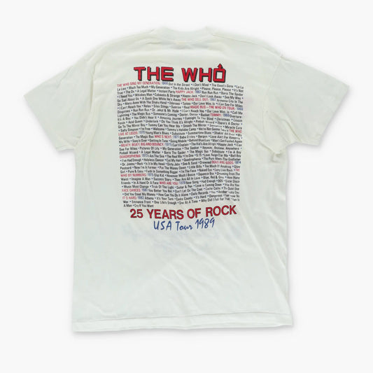 1989 Vintage THE WHO 25th Anniversary The Kids are Alright Tour Tee (M-L) Vintage Sole Melbourne