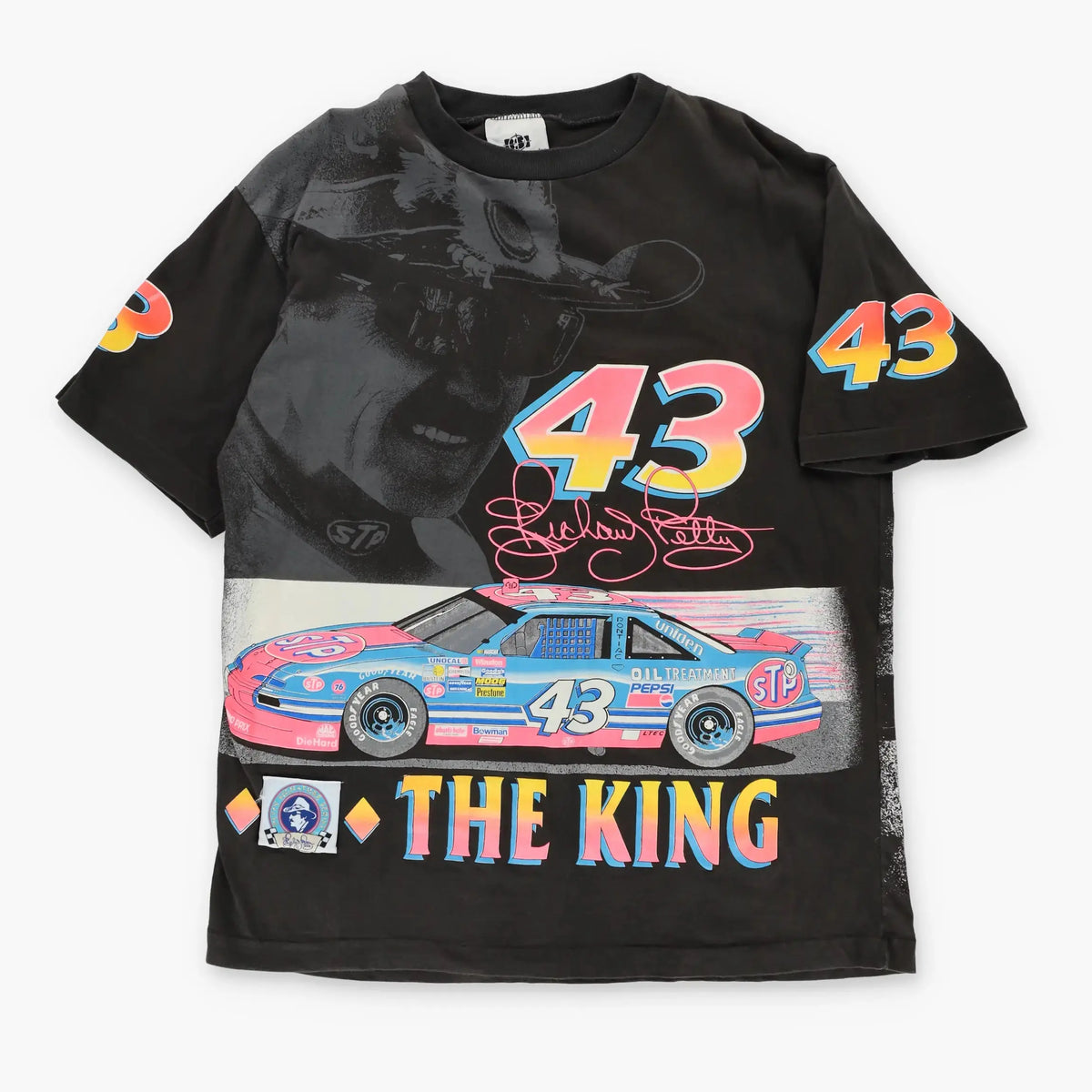 Vintage 1992 NASCAR Richard Petty #43 The King Chess All Over T-Shirt (XL) Vintage Sole Melbourne