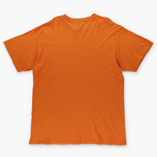 NIKE Embroidered Swoosh Logo USA Made Orange Tee (L)