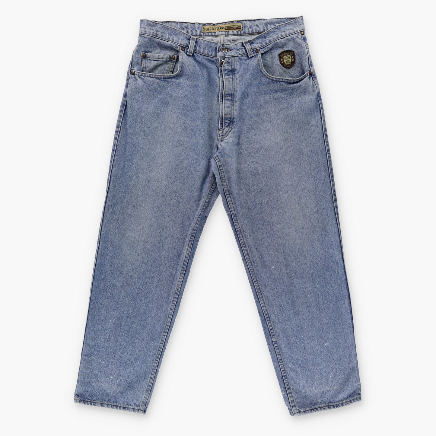 LEVI'S X SILVER TAB USA Made Light Wash Blue Jeans (38x30)