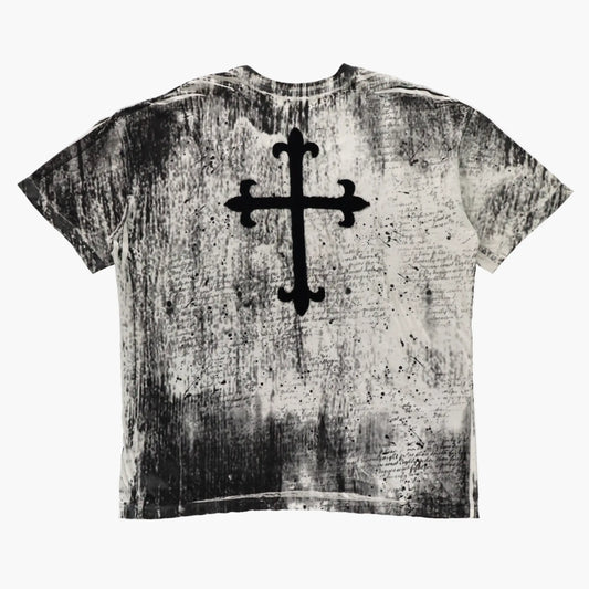 AFFLICTION "Dead Or Alive" Double Sided Cross Patches & Skull USA Made T-Shirt (XL-XXL) - Vintage Sole Melbourne