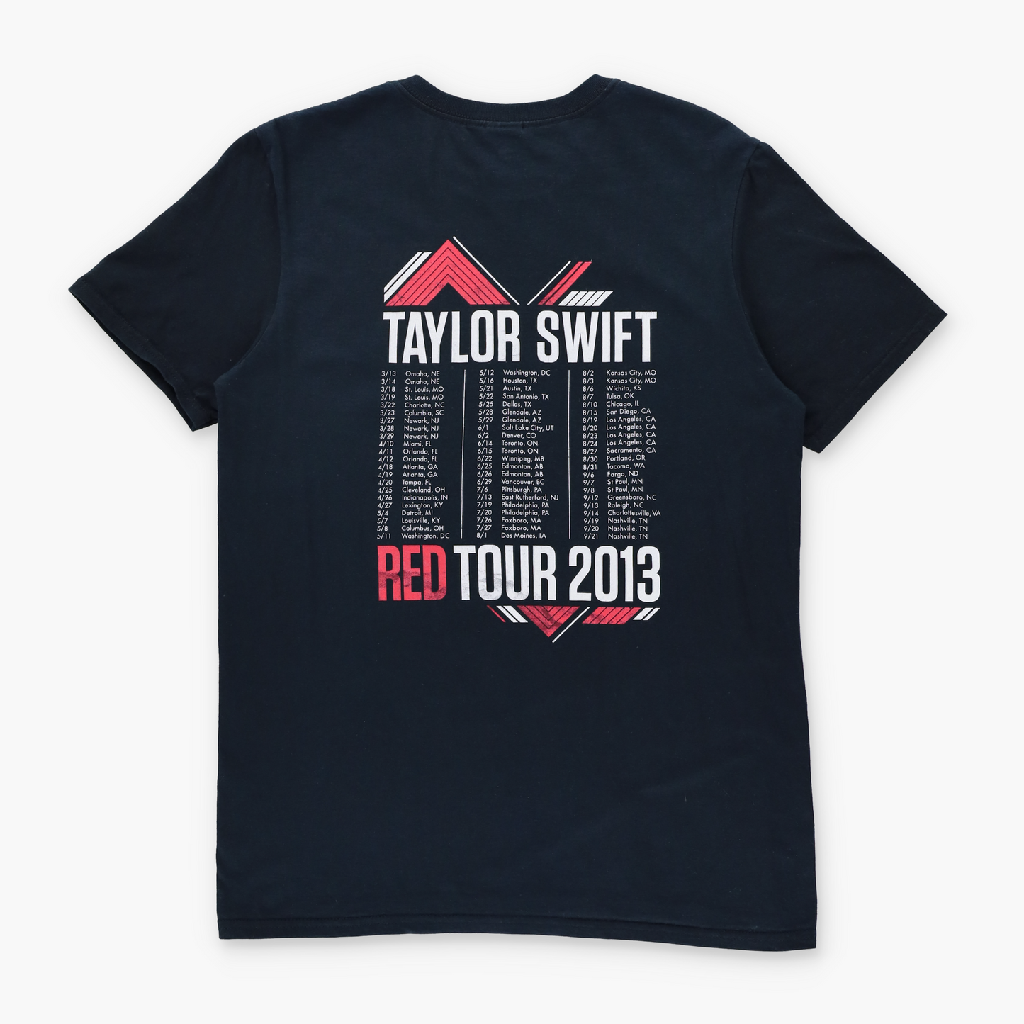 Taylor Swift 'Red' Tour 2013 GILDAN T-Shirt (M)