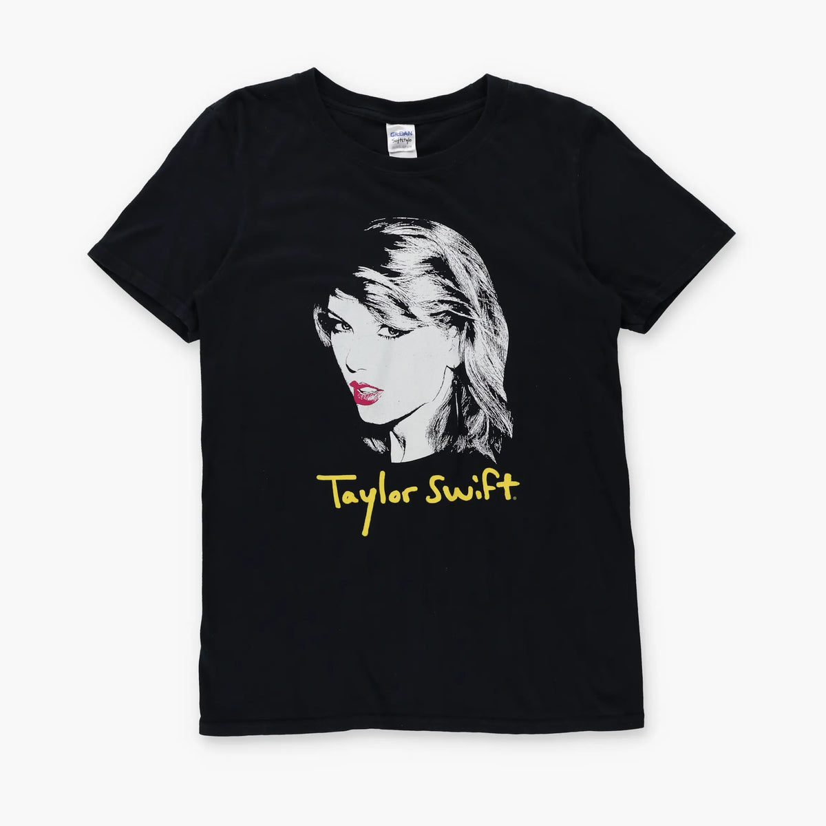 Taylor Swift Portrait Graphic Black GILDAN Music Tee (XS-S) Vintage Sole Melbourne