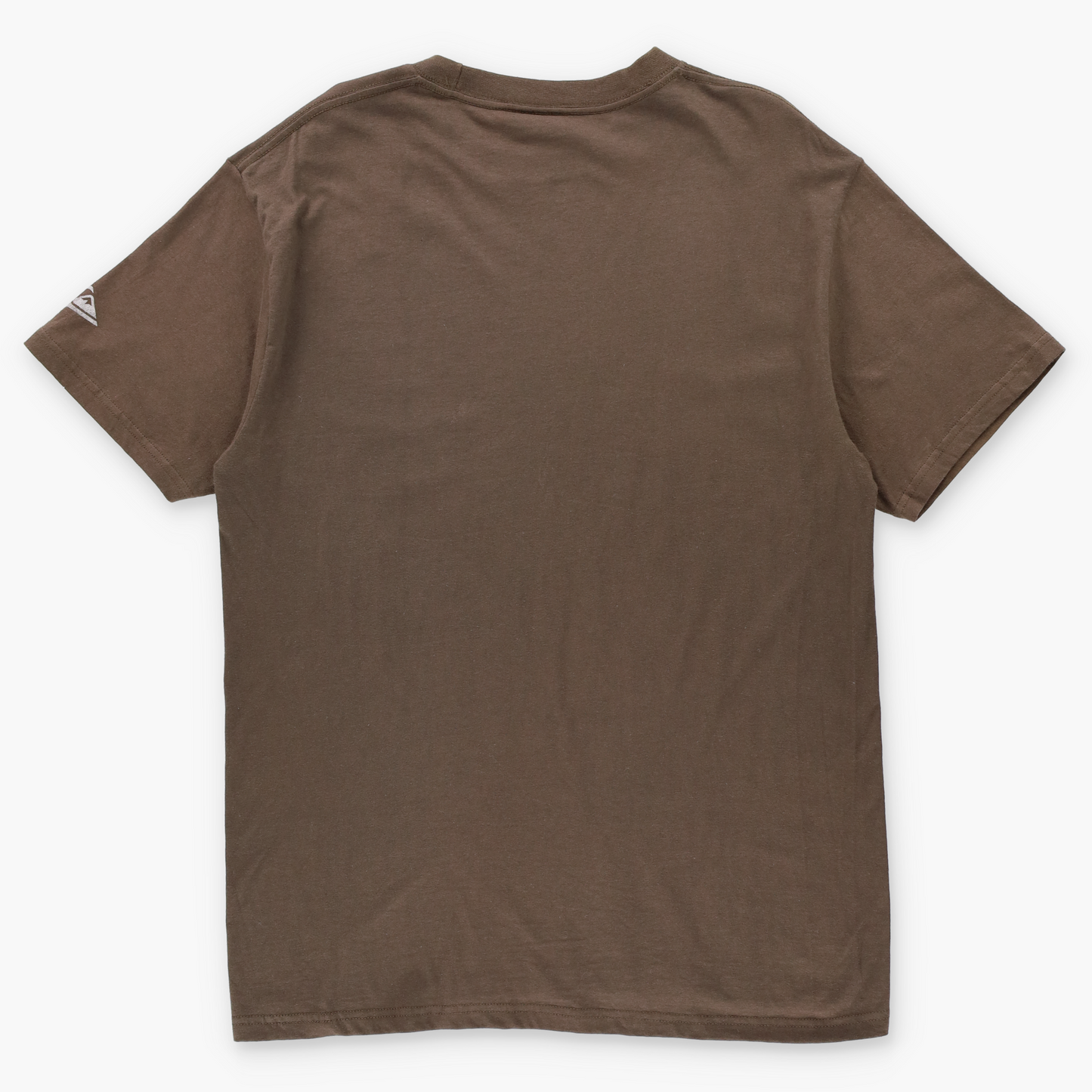 QUIKSILVER Y2K Surfer Style Spell Out Graphic Brown T-Shirt (M)