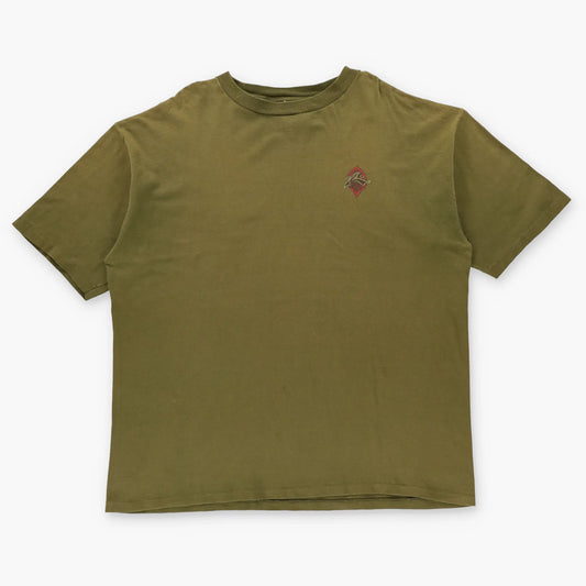 RUSTY Surfwear USA Made Single Stitch Light Brown T-Shirt (XL-XXL) - Vintage Sole Melbourne