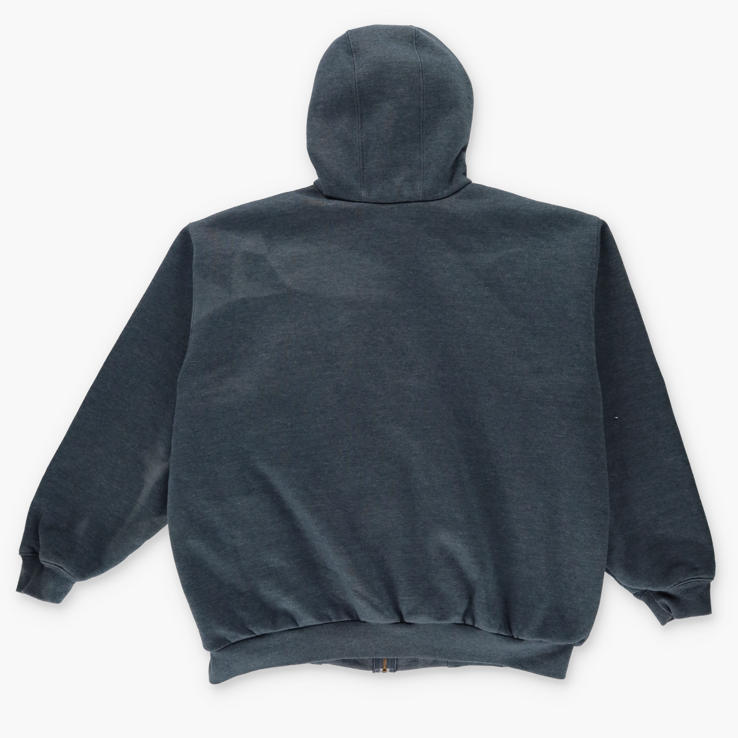 CARHARTT Thermal Lined Grey Zip-Up Hooded Sweatshirt J149 (XL)