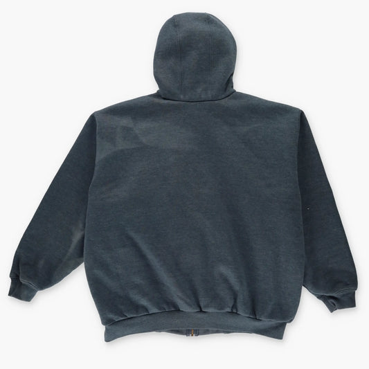 CARHARTT Thermal Lined Grey Zip-Up Hooded Sweatshirt J149 (XL) - Vintage Sole Melbourne