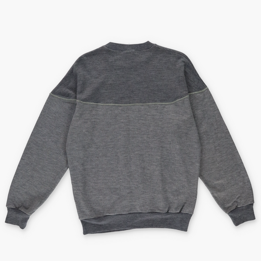 NIKE 'UK Made' 80s Vintage Grey Embroidered Logo Sweatshirt (S)