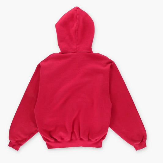 NIKE Small Embroidered Centre Swoosh Red Hooded Sweatshirt (M) - Vintage Sole Melbourne