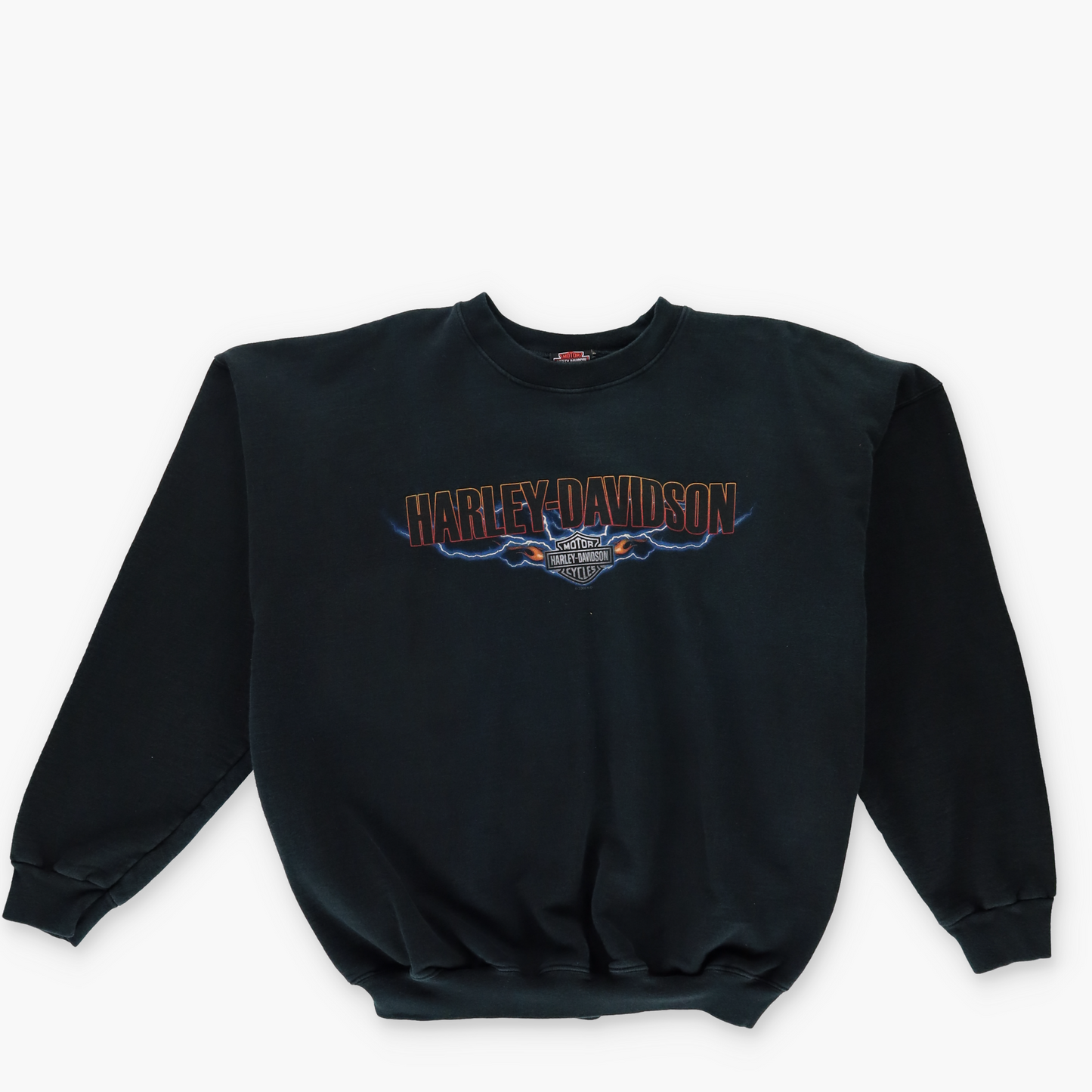 HARLEY DAVIDSON Back Bay Boston Graphic Black Sweatshirt (L)