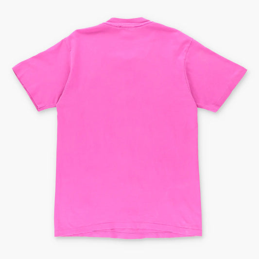 Vintage HEIFER PROJECT INTERNATIONAL Cow USA Made Hot Pink Tee (L)