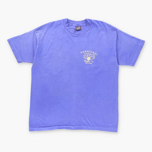 Vintage 1995 Rugby Club Merch Batman Comedy Purple Tee (L-XL) Vintage Sole Melbourne