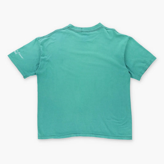 Vintage HABITAT Turtle Bubbles Single Stitch Green T-Shirt (L-XL)