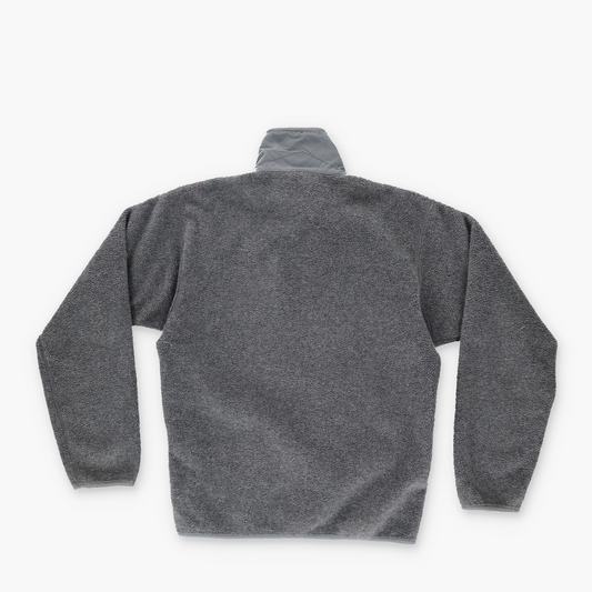 PATAGONIA 'USA Made' Vintage 1 Pocket Grey Zip-Up Fleece Jacket (S)