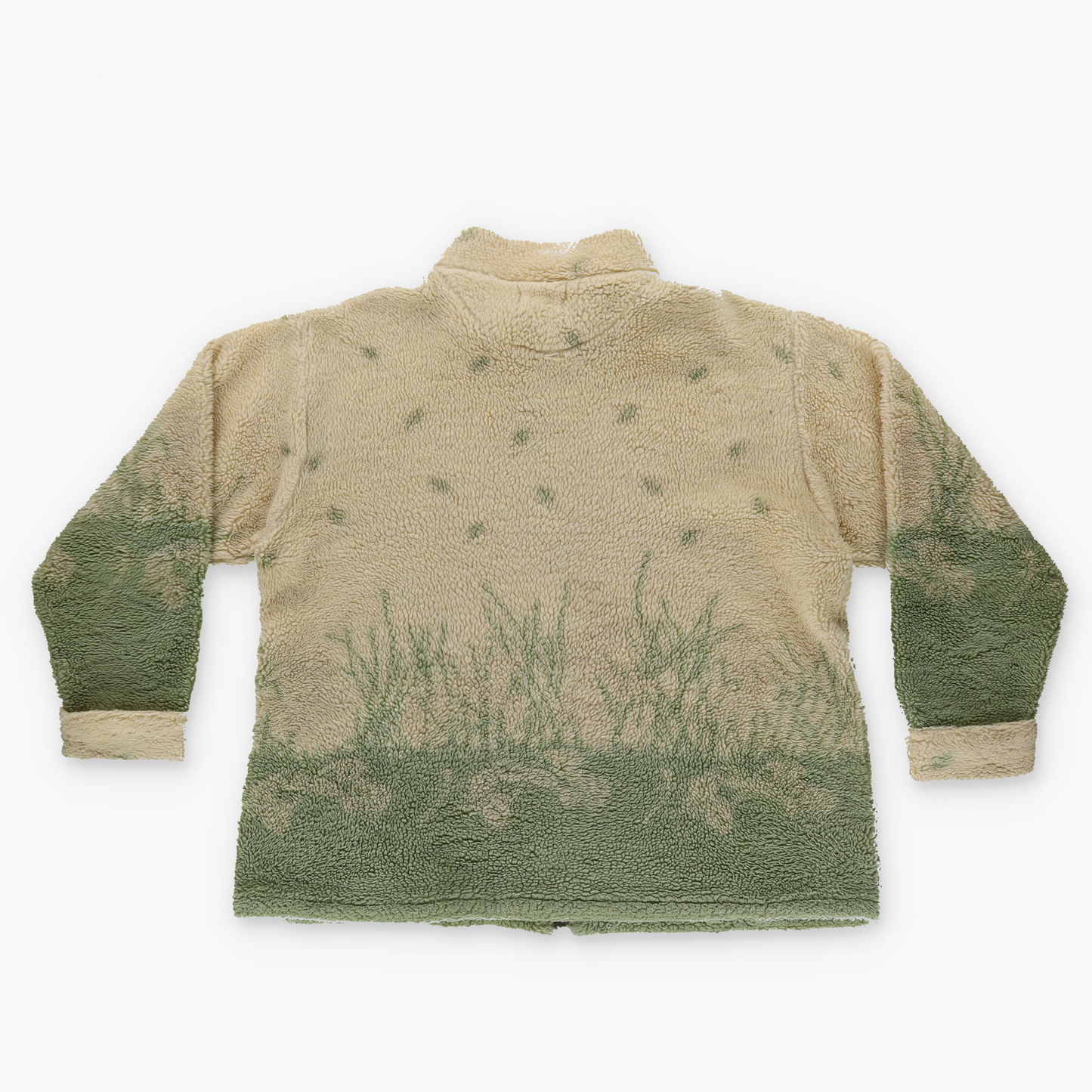 COUNTRY SCENE 'ENGLAND Made' Porcupine Embroidered Graphic Zip-Up Fleece Jacket (L)