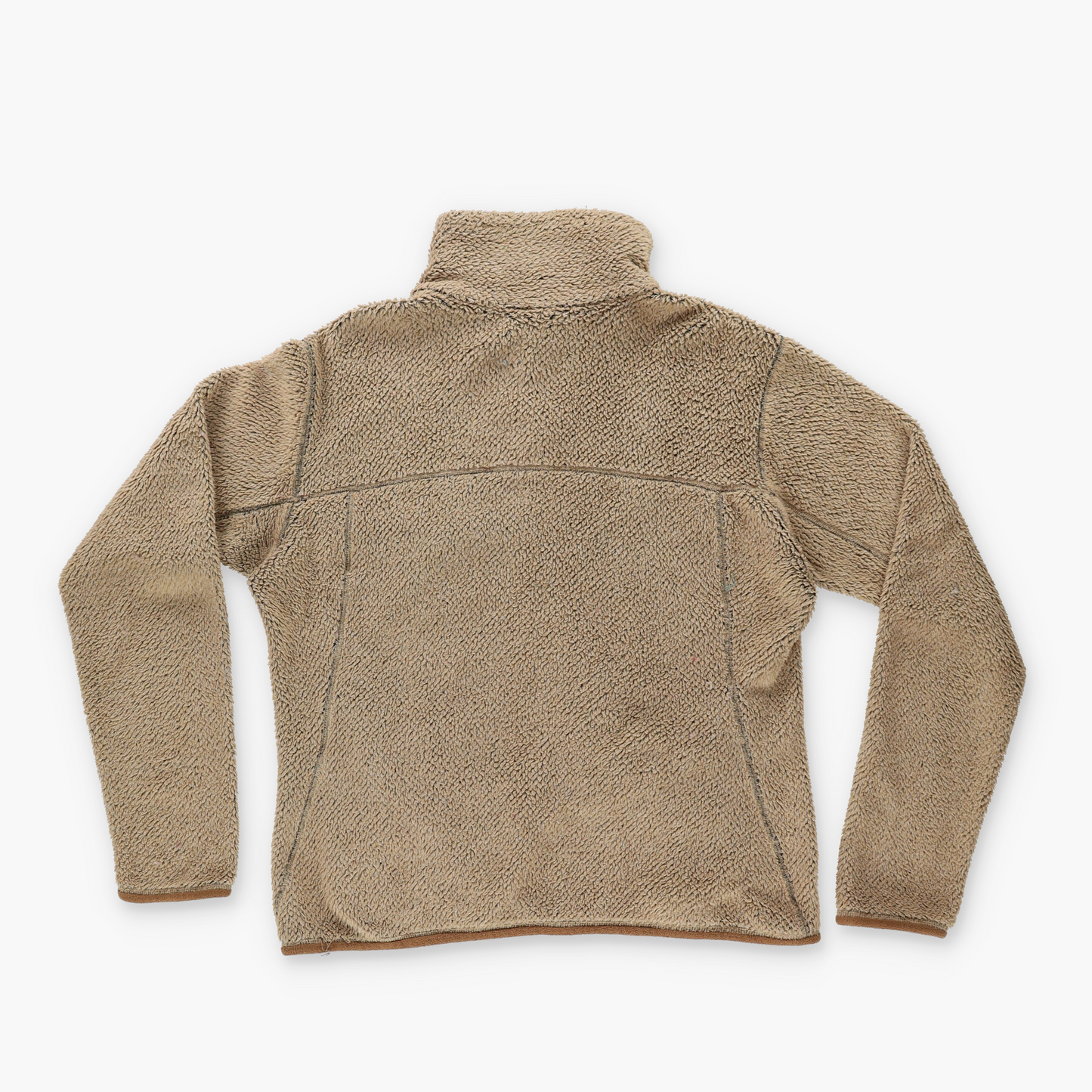 PATAGONIA Tan Teddy 1/4 Snap Fleece Sweatshirt Pullover (M)