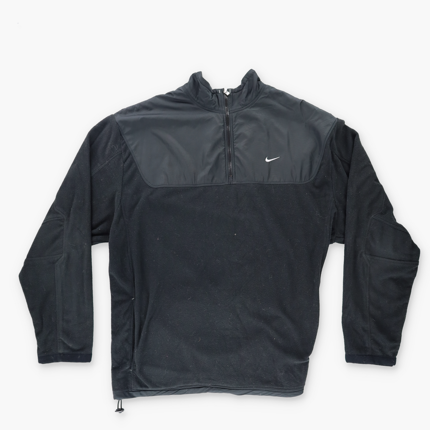 NIKE Vintage Embroidered Swoosh 1/4 Zip Fleece Sweatshirt Pullover (XXL)