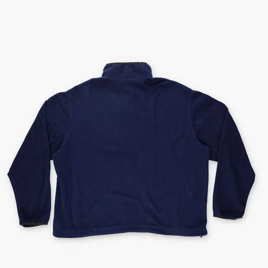 RALPH LAUREN POLO SPORT 'USA Made' Embroidered Logo Navy Fleece 1/4 Zip Sweatshirt (L-XL) Vintage Sole Melbourne