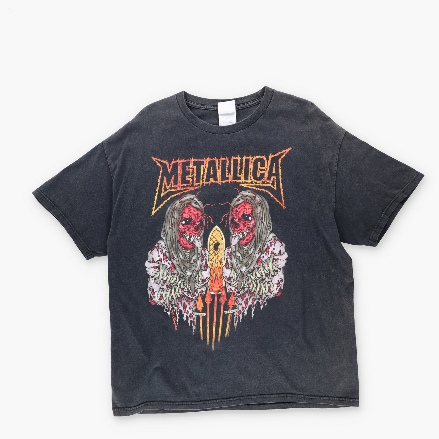Metallica 2003 'Summer Sanitarium' Tour 'USA Made' Merch Skull T-Shirt (XL)