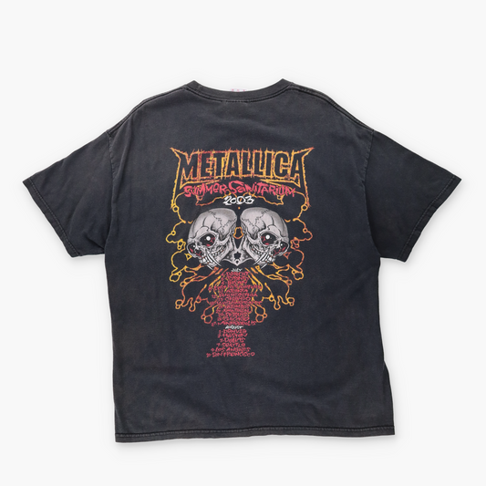 Metallica 2003 'Summer Sanitarium' Tour 'USA Made' Merch Skull T-Shirt (XL)