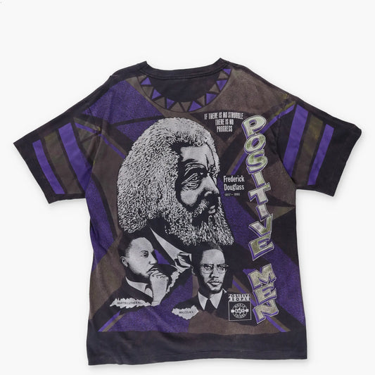 'Positive Men' 90s Black History Month KACY WORLD COLOURS USA Made T-Shirt (XXL) Vintage Sole Melbourne