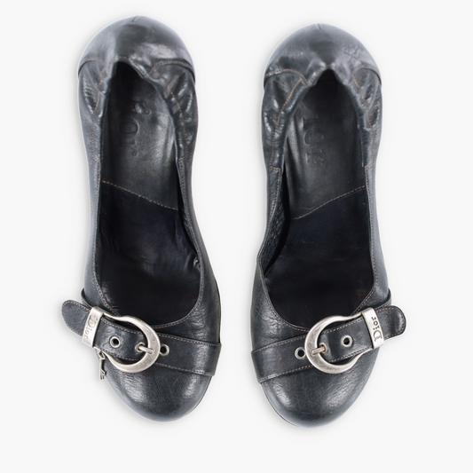 CHRISTIAN DIOR Buckle Scrunch Pump Italy Made Heels (39)