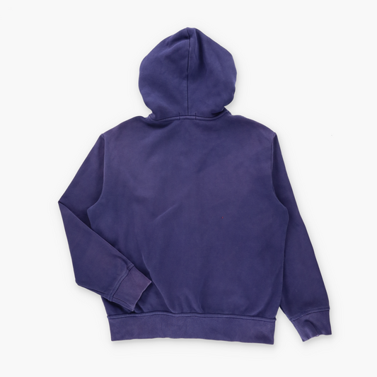 RALPH LAUREN POLO Embroidered Logo & USA Flag Patch Navy Full Zip Hoodie Sweatshirt (L)