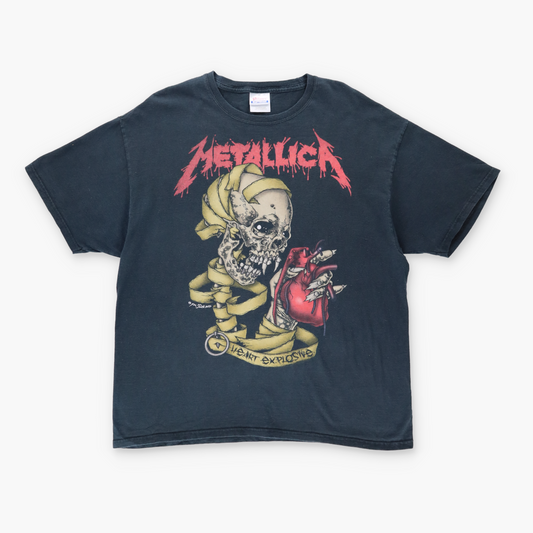 METALICA 'Heart Explosive' Pushead Grunge Metal Music Band Tee (XL)