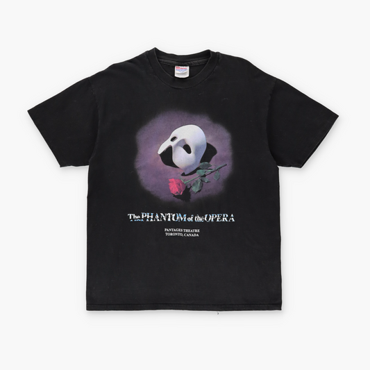 PHANTOM OF THE OPERA 'Pantages Theatre' Retro Black Tee (L)