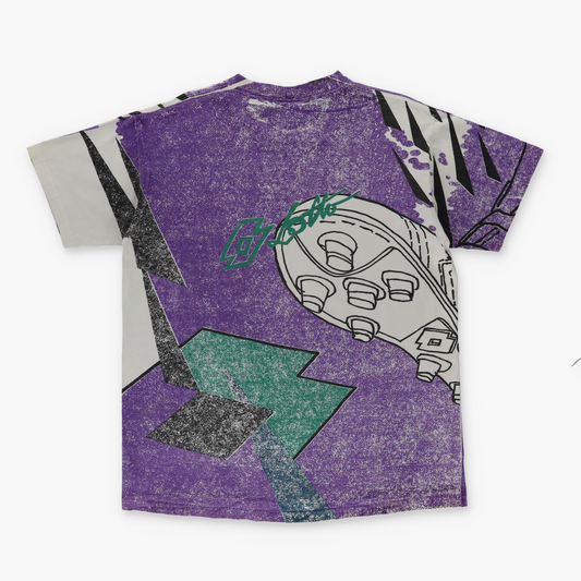 Vintage LOTTO Soccer Cleats USA Made All Over Print Tee (XL)