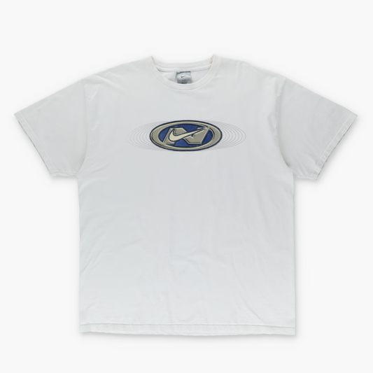 NIKE Y2K Centre Swoosh Oval Logo White Tee (XL-XXL)