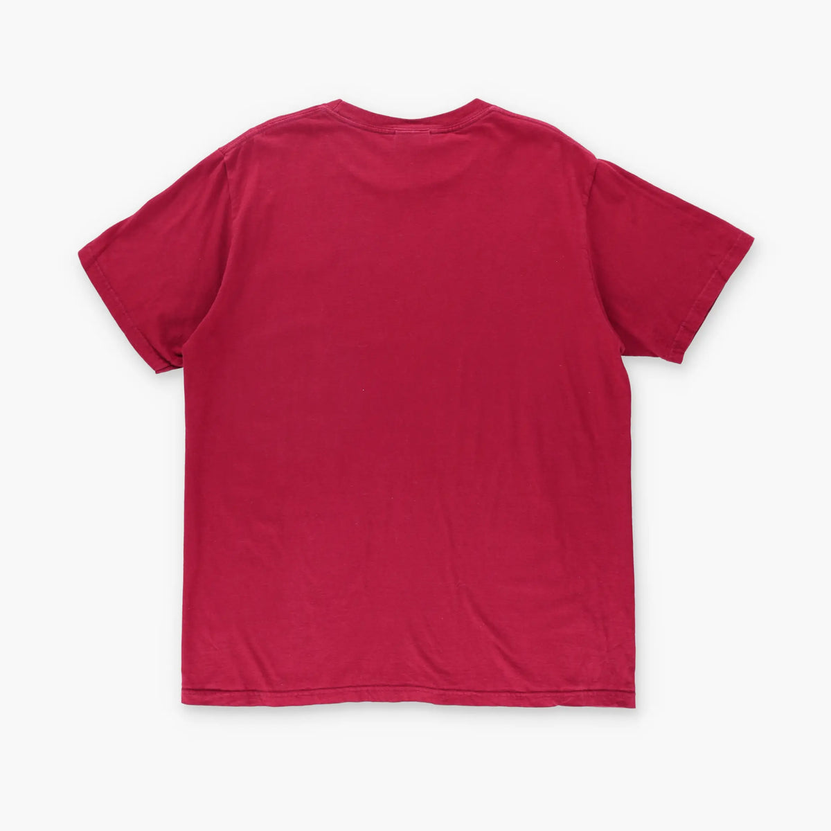 NIKE Embroidered Swoosh Logo Red & White T-Shirt (L) - Vintage Sole Melbourne