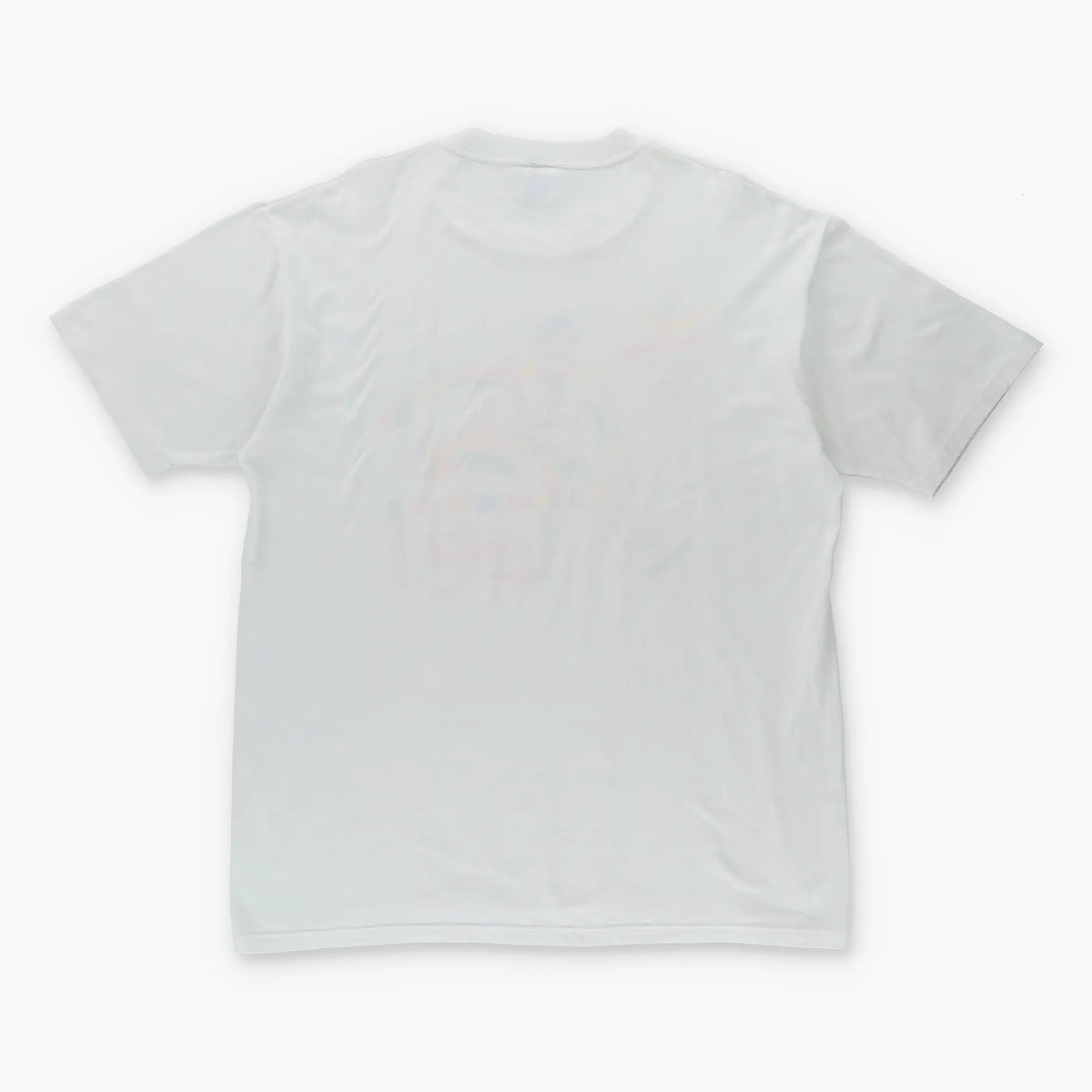 Vintage 1989 OLYMPIC Barcelona Hurdle Coca Cola USA Made White T-Shirt (XL)